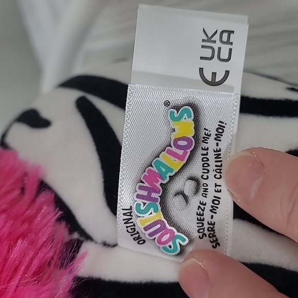 SQUISHMALLOWS Tracey The Zebra Stuffed Animal Plush Toy - 8" KellyToy - Picture 11 of 12